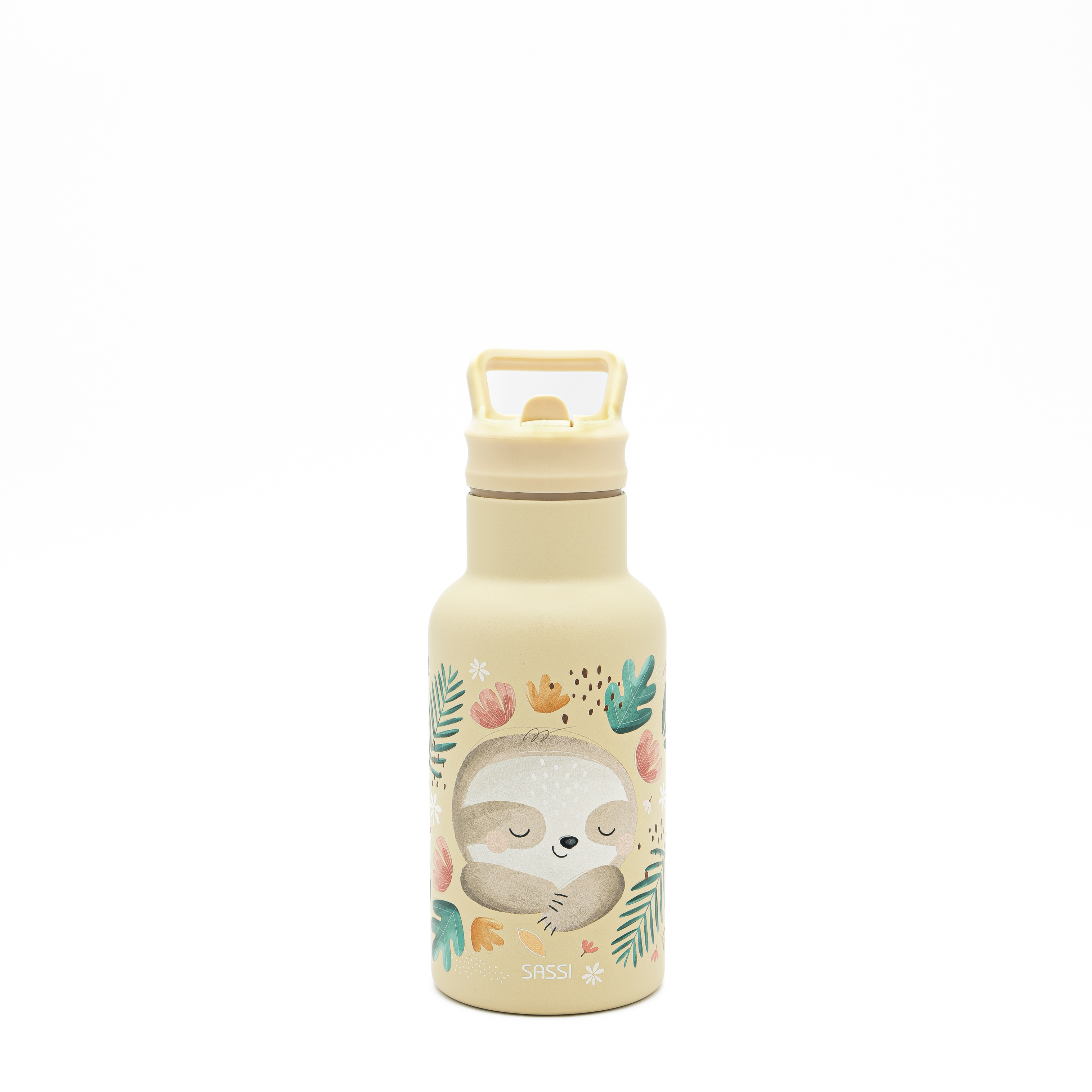 SASSI Shishe termike për fëmijë 350 ml (çelik inox / mur i dyfishtë) – Sloth