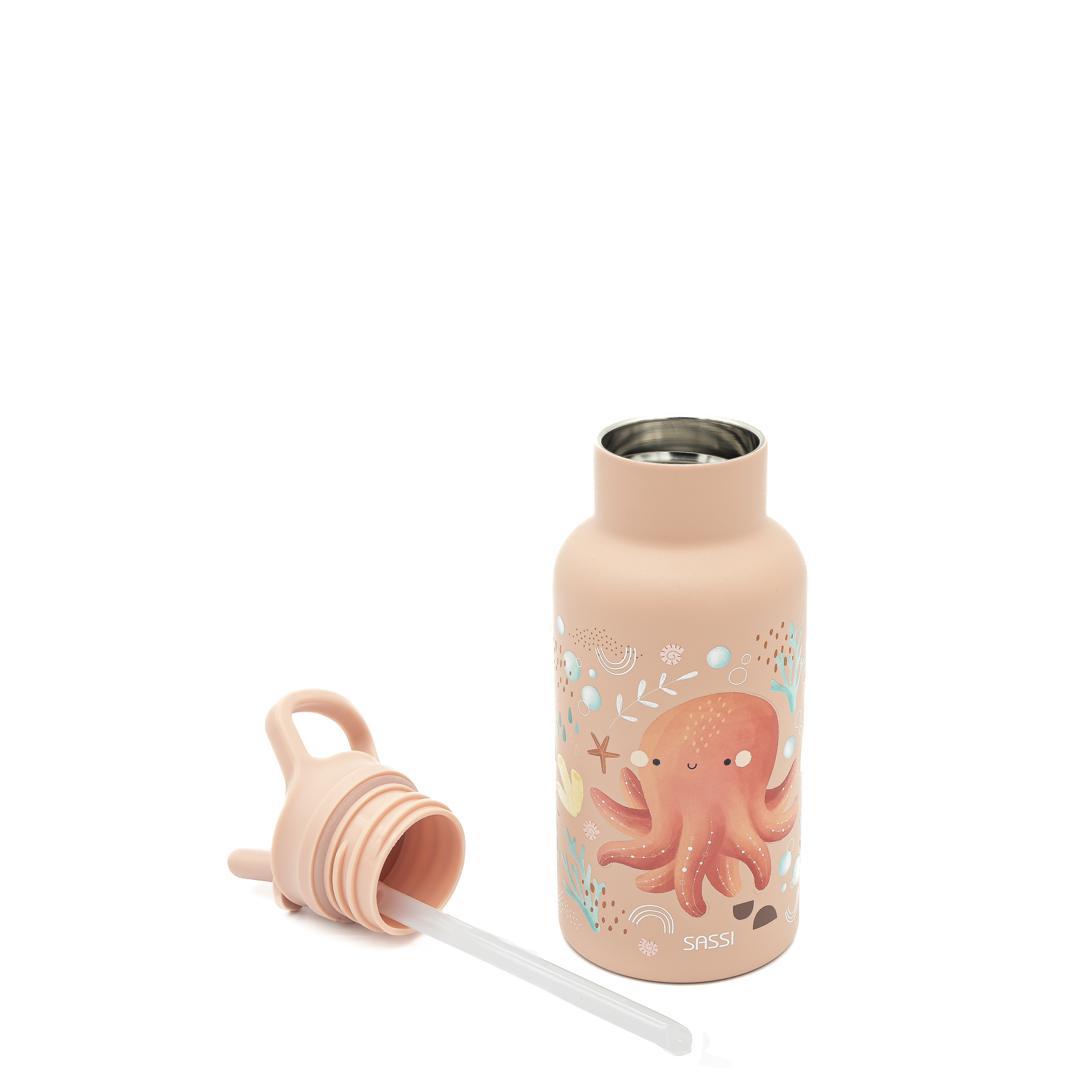 SASSI Термос шише за деца 350ml (нерѓосувачки челик/двоен ѕид) - Octopus