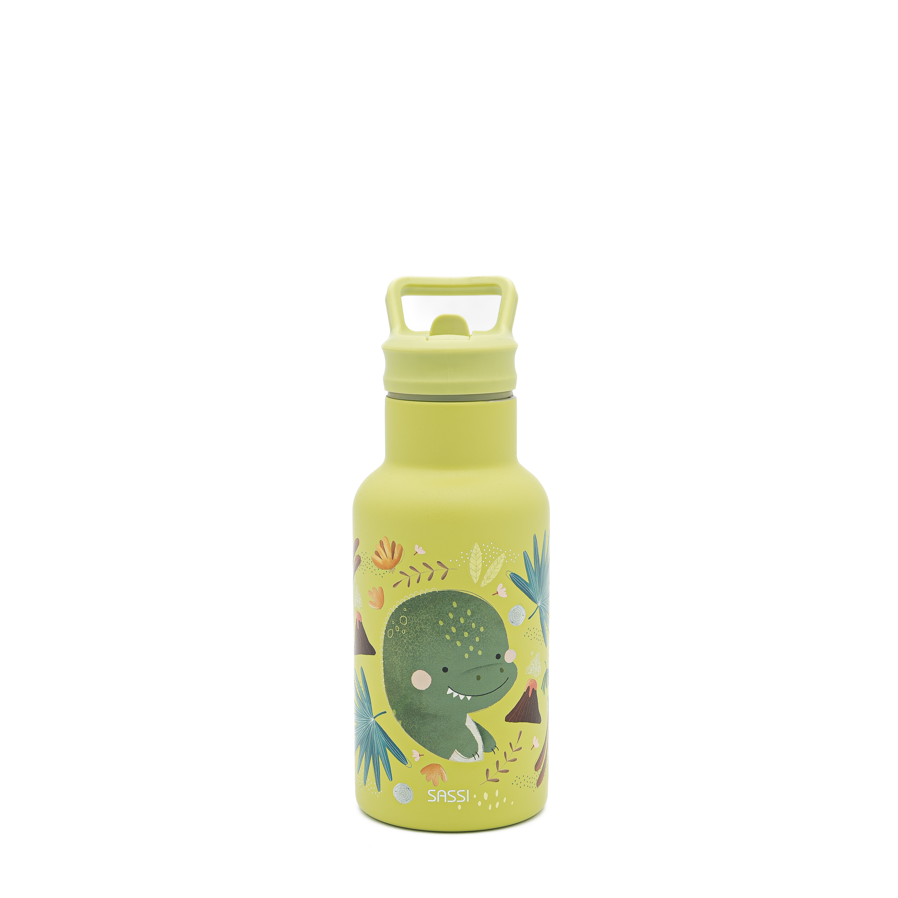 SASSI Shishe termike për fëmijë 350 ml (çelik inox / mur i dyfishtë) –Dinosour