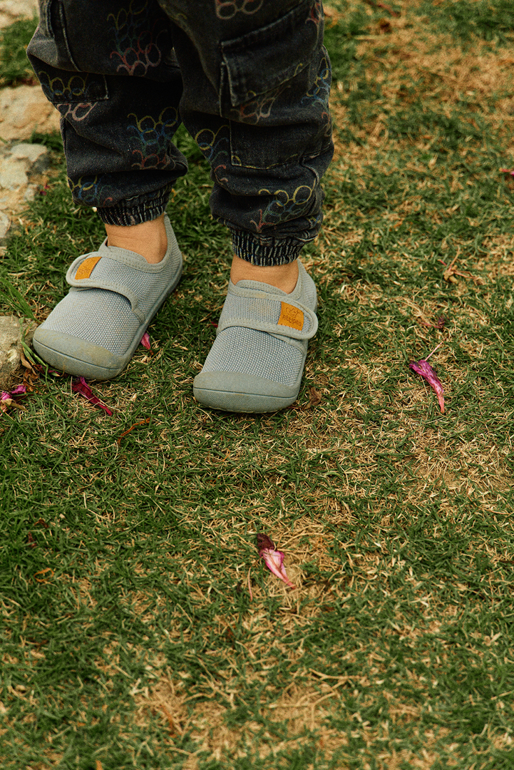 Обувки за деца Barefoot Skin shoes Gray