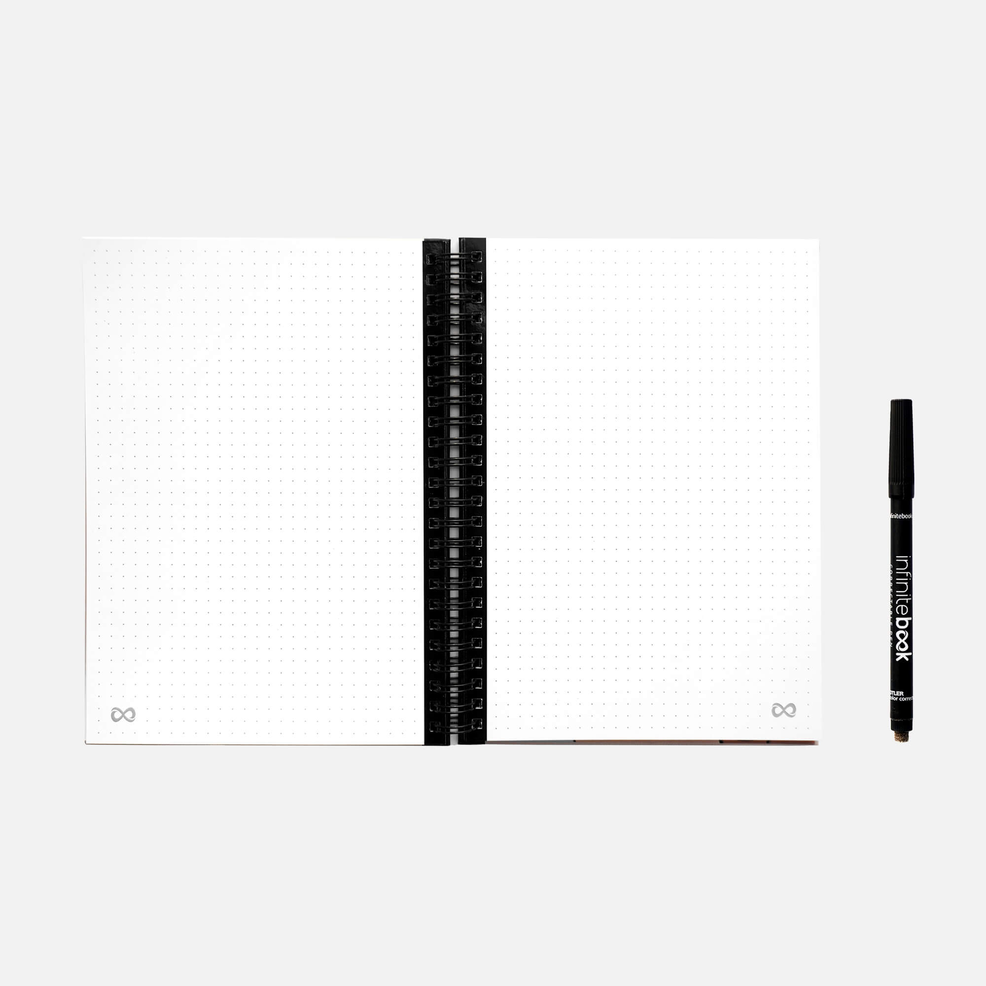 Реупотреблив нотес со маркер Infinitebook A5 Iconic Makers Hard Cover