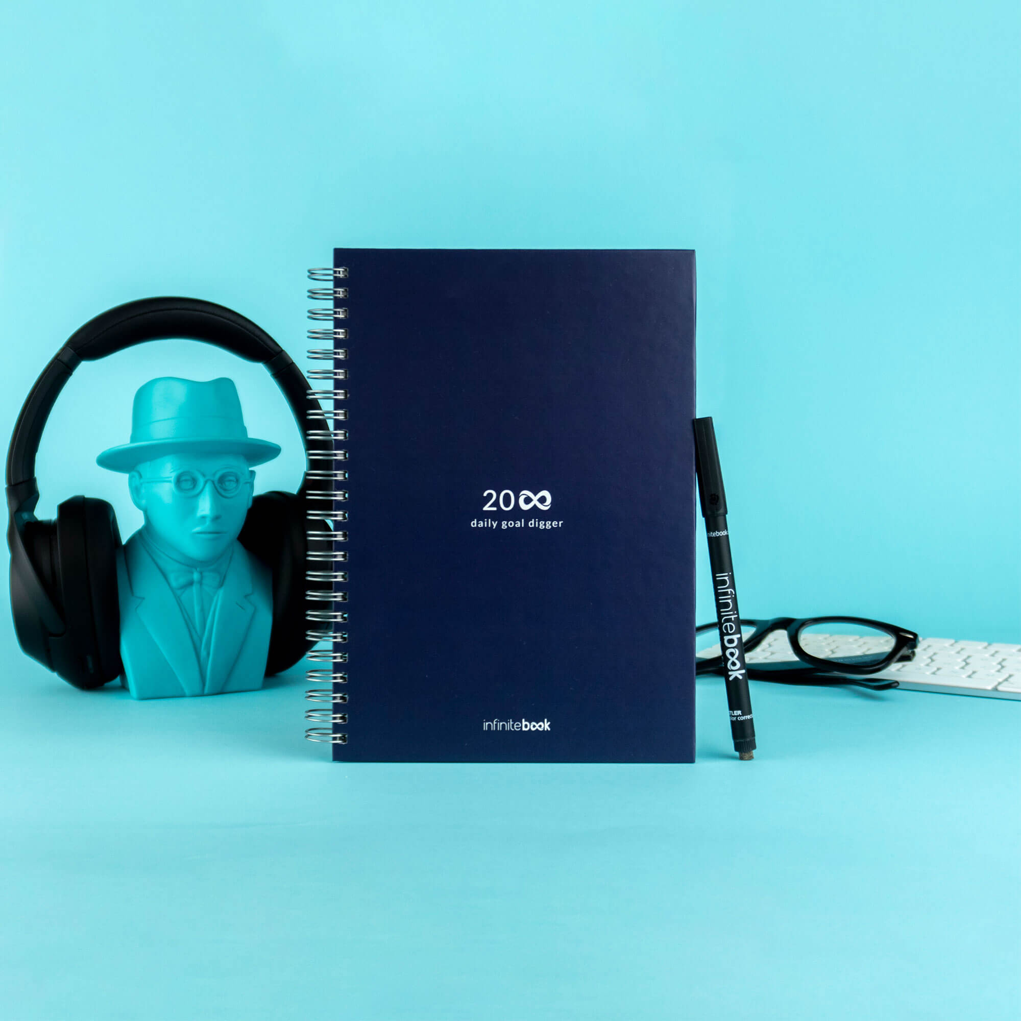 Реупотреблив планер со маркер Infinitebook A5 Planner