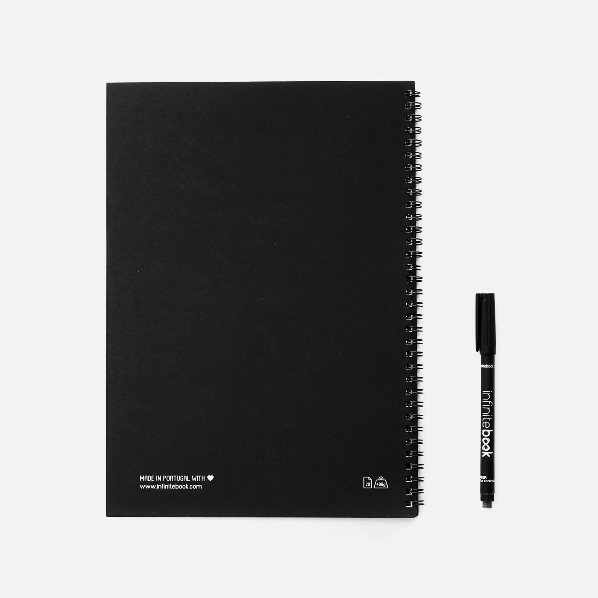 Сет Реупотреблива тетратка Starter Kit Infinitebook A4 ( маркер,прскалка,крпче,сунѓер)