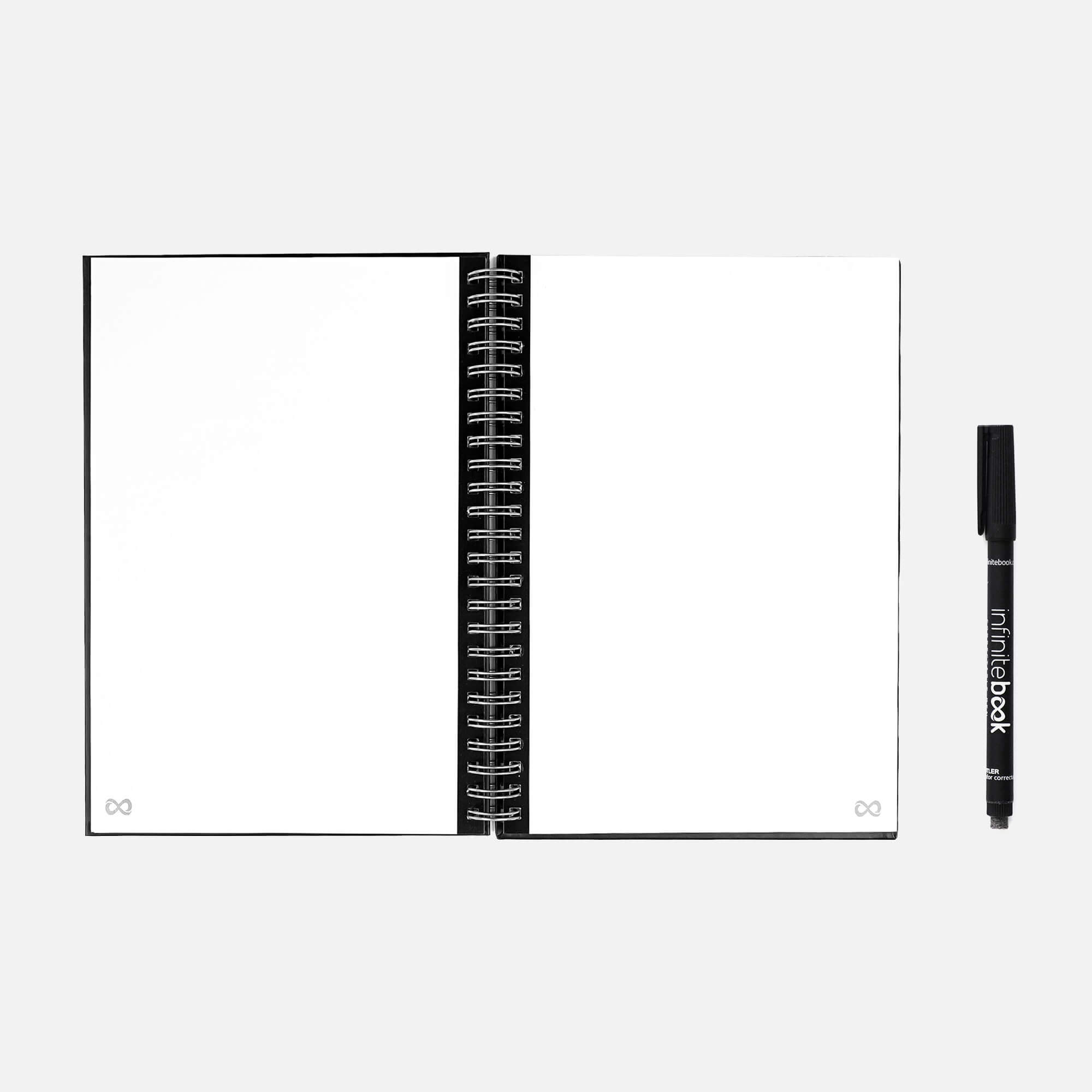Сет Реупотреблив нотес Starter Kit Infinitebook A5 Makers Hard Cover ( маркер,прскалка,крпче,сунѓер)