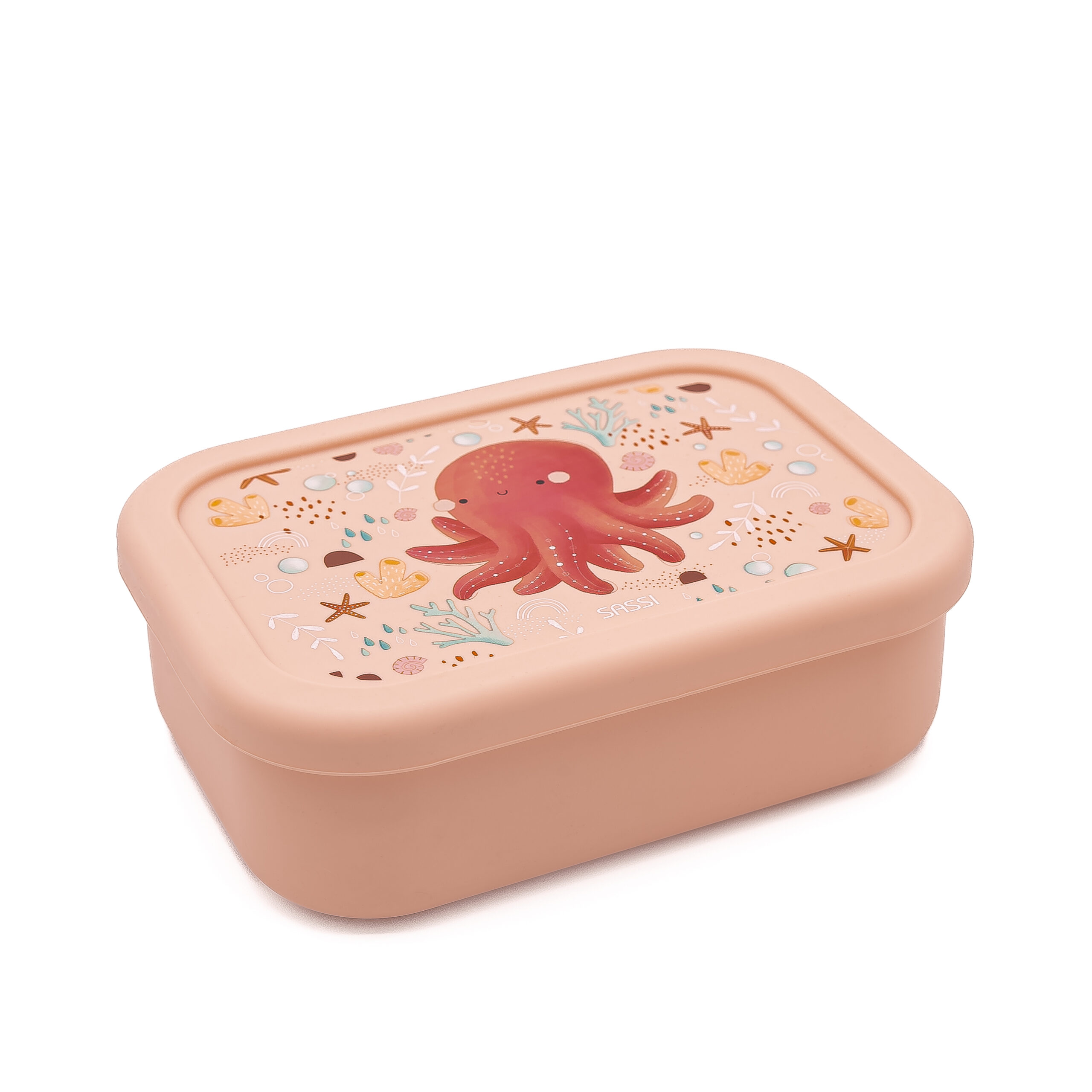 SASSI Силиконска кутија за храна за деца – Octopus