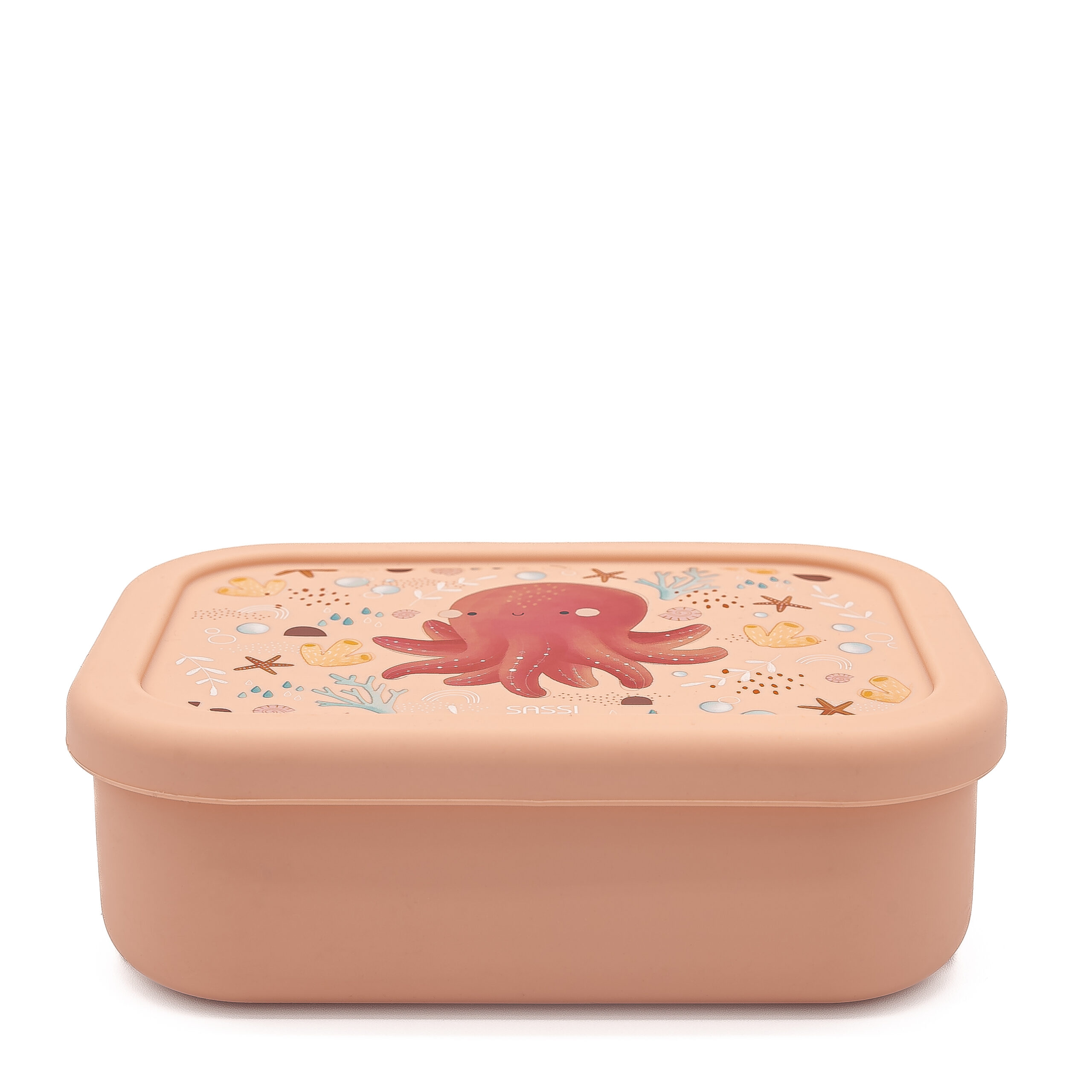 SASSI Силиконска кутија за храна за деца – Octopus
