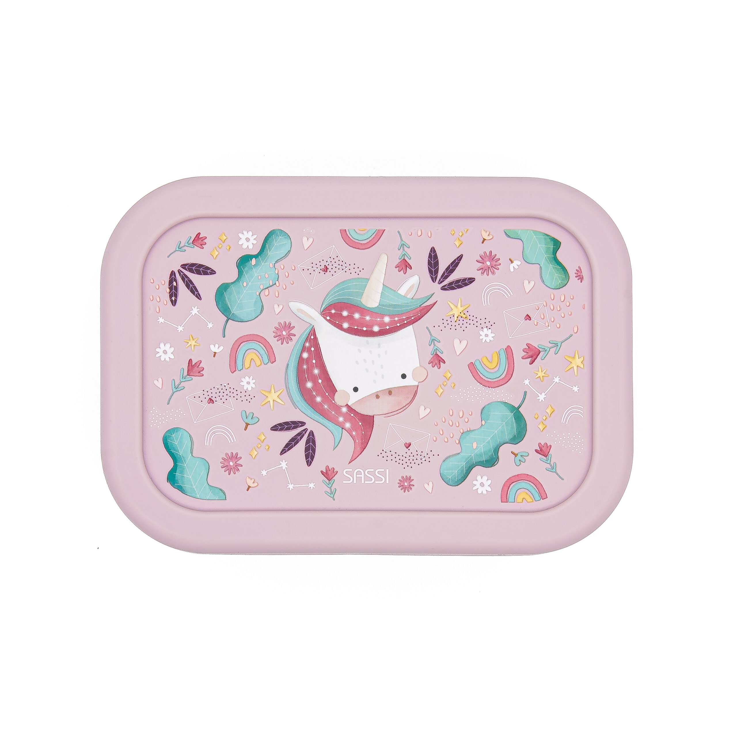 SASSI Силиконска кутија за храна за деца – Unicorn