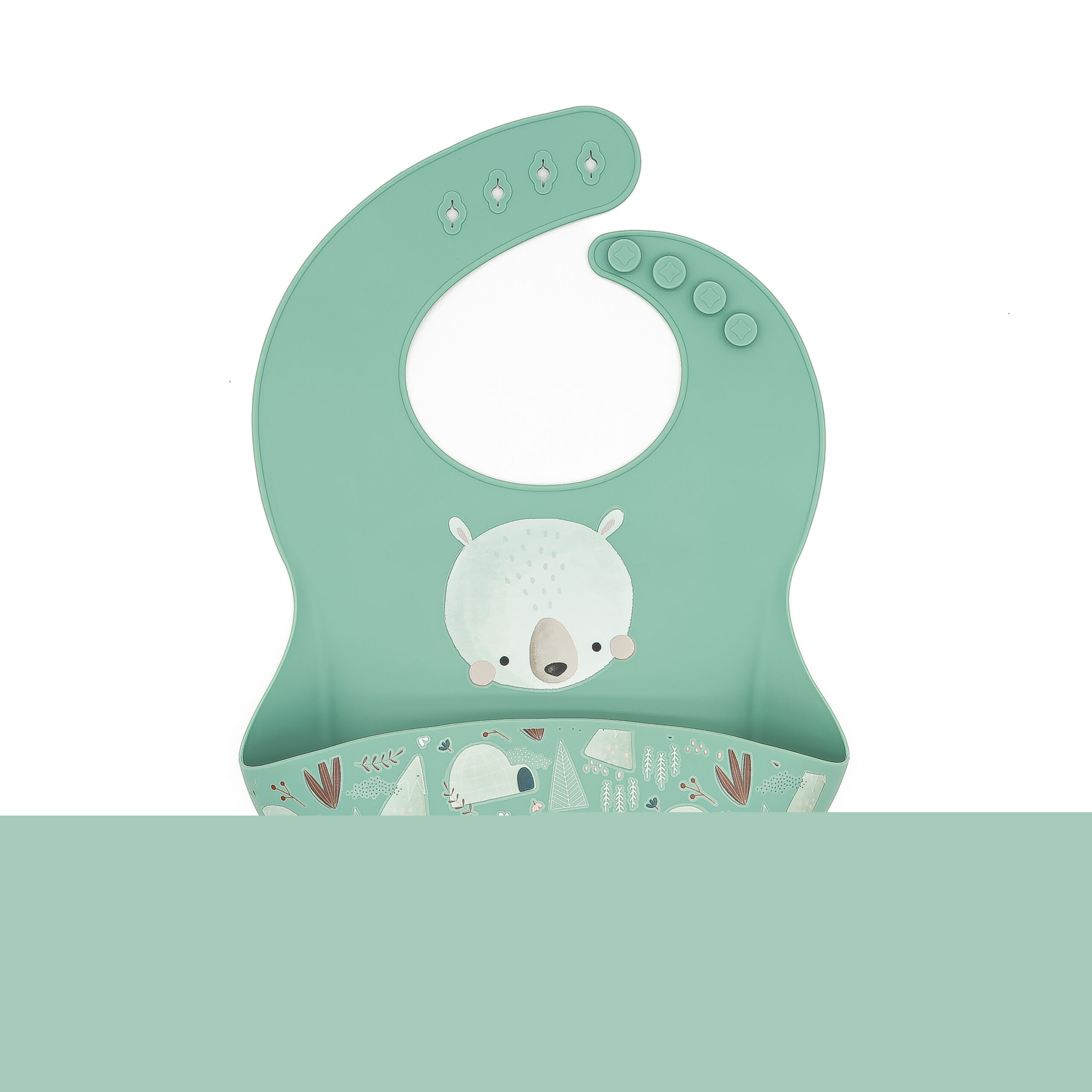 SASSI Силиконска лигавка за бебиња – Bear