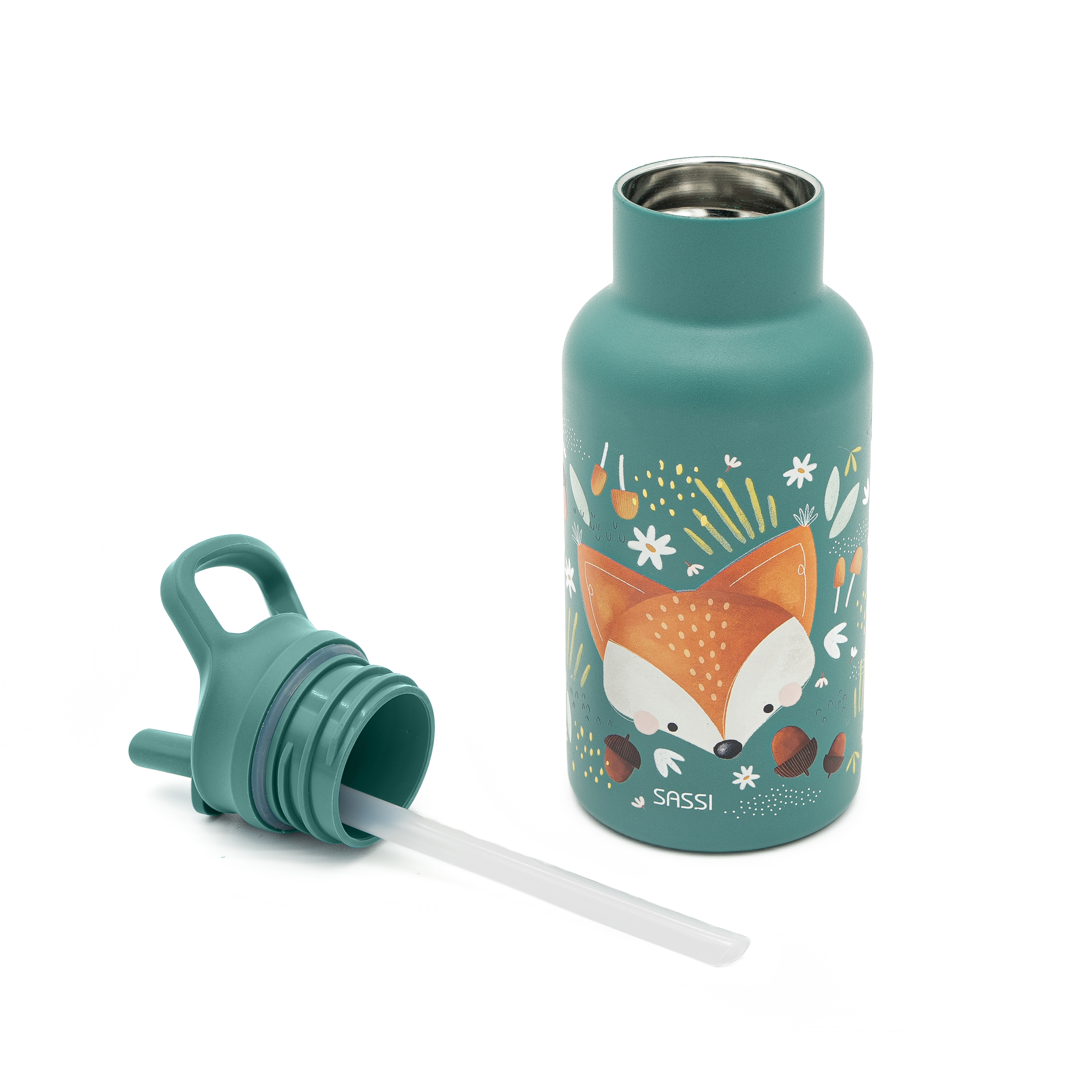 SASSI Термос шише за деца 500 ml (нерѓосувачки челик) – Fox