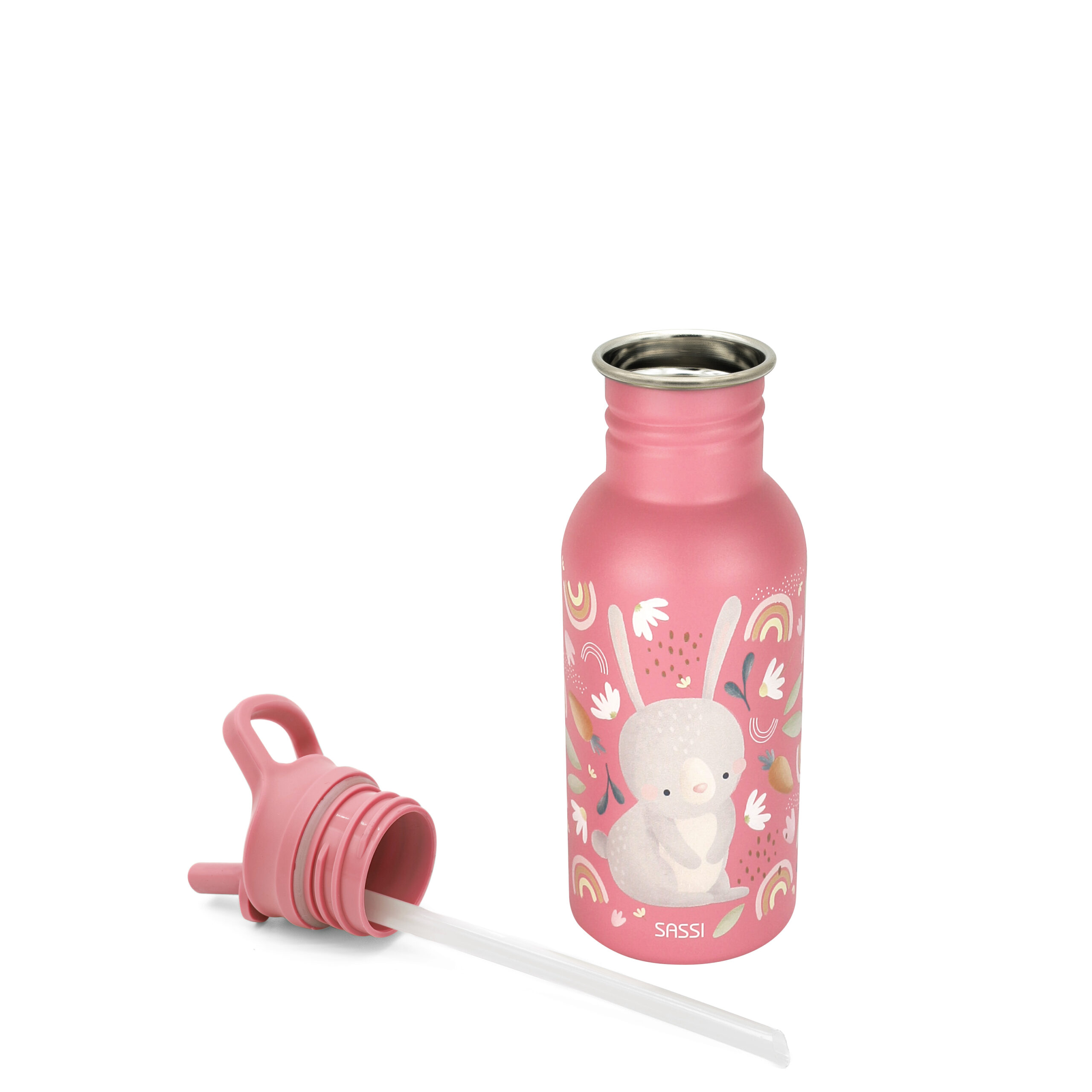 SASSI Термос шише за деца 500 ml (нерѓосувачки челик) – Rabbit