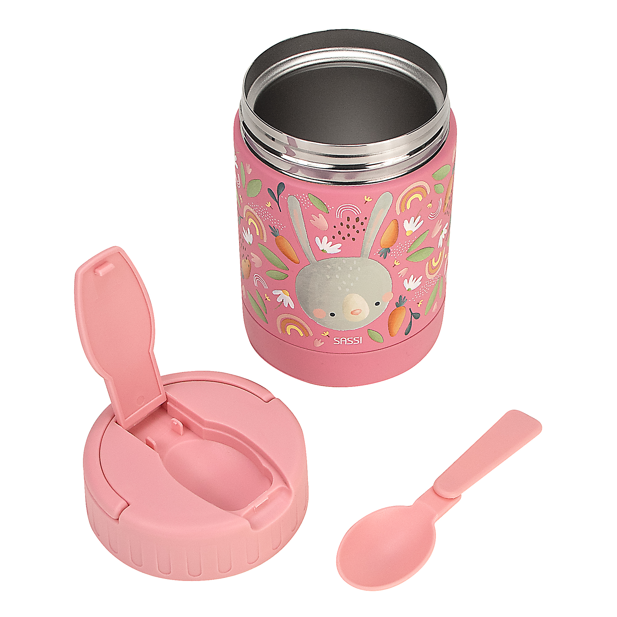 SASSI Термос тегличка 350ml за бебе/деца (нерѓосувачки челик) – Rabbit